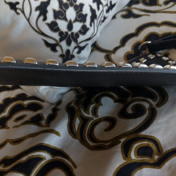 Carlos Santana Black Clutch With Silver Studs - Picture 12 of 16